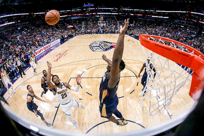 A moment of this Zion Williamson block from January 2020 sold for $55,000.